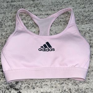 light pink adidas sports bra size xs